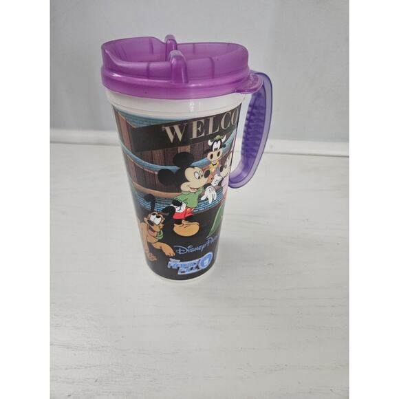 Whirley Other - Disney World Resort Parks Rapid Fill‎ Refillable Mug Cup Lid Travel Purple